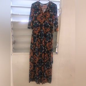 Long multicolor dress